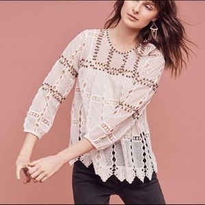Maeve Auralis Lace Top